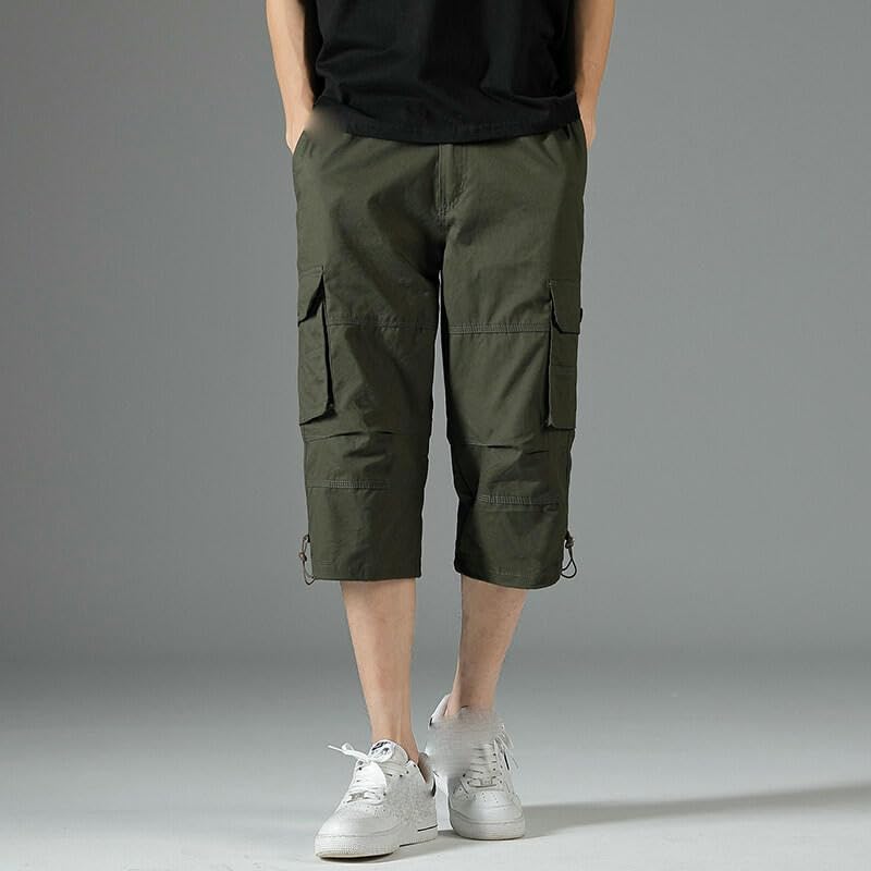 Short d'été à sept points homme léger ample à poches multiples - 3
