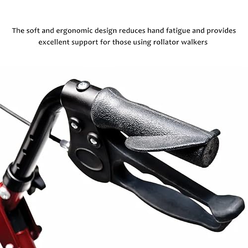 Rollator-Handgriff für Rollator Ersatz – Zubehör für ältere und behinderte Patienten, 2,2 cm, 2 Stück (schwarz-B)