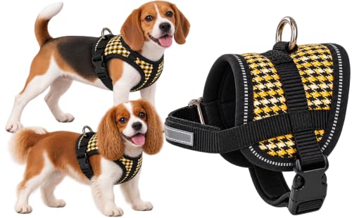 Flamingo Cane Pettorina Eeny Meeny Giallo & Nero S 18-28cm 31-40cm 8,5cm 15mm