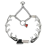 Herm Sprenger Dog Training Prong Collar with Quick Release ClicLock Buckle and Biothane Insert Stainless Steel Collar Made in Germany (16in x 2.25mm Prongs (Neck Size up to 13-14in))