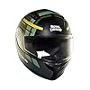 Royal Enfield ISI Certified Lightwing Full Face Riding Helmet Array Olive (XL) 62 Cm-with High Impact Grade Thermoplastic & High Density Head EPS Liner for Superior Impact Protection and Durability