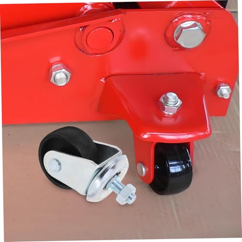 Roue de cric horizontal de remplacement robuste diametre 61mm en acier et plastique - 6