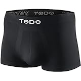 TODO Sport Boxershorts Herren (1x Pack) Elastisch Boxer Männer, Atmungsaktiv, Leicht, Sportunterwäsche ohne Scheuern (Schwarz x1, L/XL)