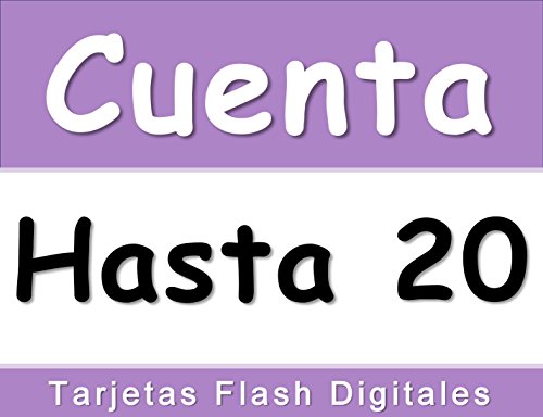Cuenta Hasta 20: Tarjetas Flash Digitales (English Edition)