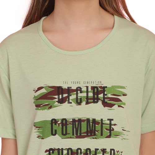 Image of Mack Jonney Printed Round Neck Cotton Regular Fit Half Sleeves Tshirt for Women(Pack of 3)-MACK631353