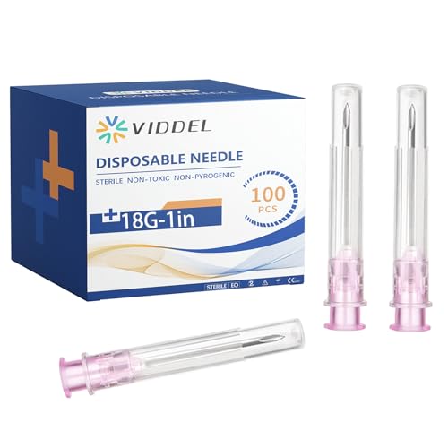 Image of 100 PCS 18G 1 inch for Lab, Refilling Liquid, Individually Packaged | 18 Gauge Luer Lock Lab Utensils, Measuring or Dispensing Accessories, Disposable Industrial Scientific Supplies
