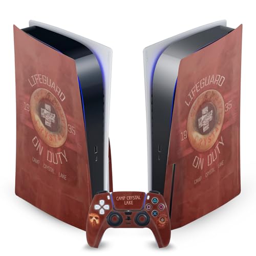Autocollant de jeu peau vinyle Friday The 13th pour console PS5 Disc et manette