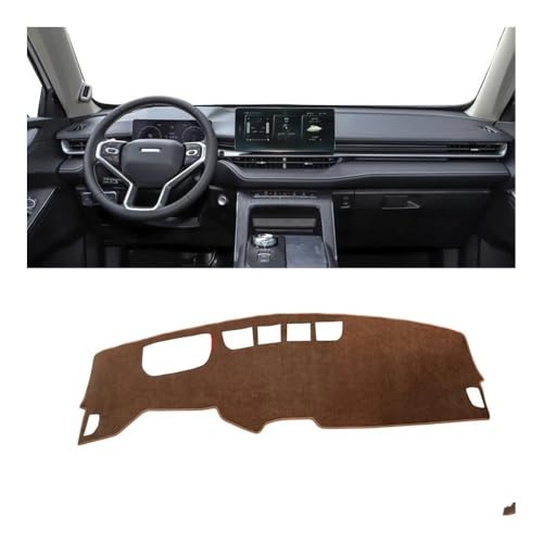 Tapis de tableau de bord pour Honda H6 3e gén 2021-2023 conduite à droite bordure rouge