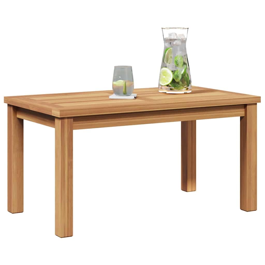 vidaXL Table Basse Marron 70 x 40 x 36 cm Bois de Teck Massif, Table Basse en Teck Moderne pour Jardin et terrasse, mobilier d'extérieur au Design Contemporain
