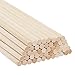 Produktbild Belle Vous Natürliche Holzstäbchen Rund (50 Stk.) - 30 cm - Extra Langes Unbearbeitetes 12mm Rundstab Holz - Holzstäbe zum Basteln, für Holzarbeiten, Kunstprojekte, Dekorationen & DIY