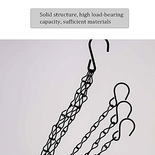 Oukeyi 6 Pcs Hanging Chain, Heavy Duty 15.7 Inch Hanging Flower Basket Galvanized Replacement Chain -3Point Garden Plant Hanger For Outdoor Bird Feeders thumb #3