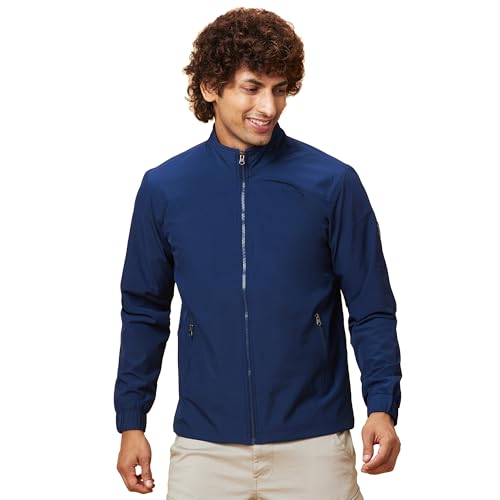 Image of Being Human Turquoise Regular Fit Men's Jacket Clothing