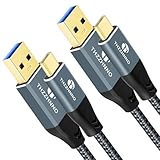 Durable et nylon tressé : le câble USB A vers USB C est fabriqué en aluminium. Les connecteurs et les fils tressés en nylon ont subi 10 000 tests de prise et 10 000 tests de durée de vie, assurant une transmission stable et durable.