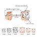 Dwearbeauty Rose gold Earrings, 6 Pairs Earrings Set Cubic Zirconia stud Earring with 18K Rose Gold Plated Hypoallergenic Opal Earring Small for Women