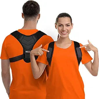 Neoprene Posture Corrector For Women Men Comfortable Posture Brace For Slouching & Hunching Back Strap For Posture Adjustable Posture Straps (Medium)