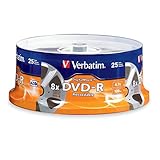 Verbatim DVD-R 4.7GB 8X - DigitalMovie Surface - 25pk Spindle - 94866