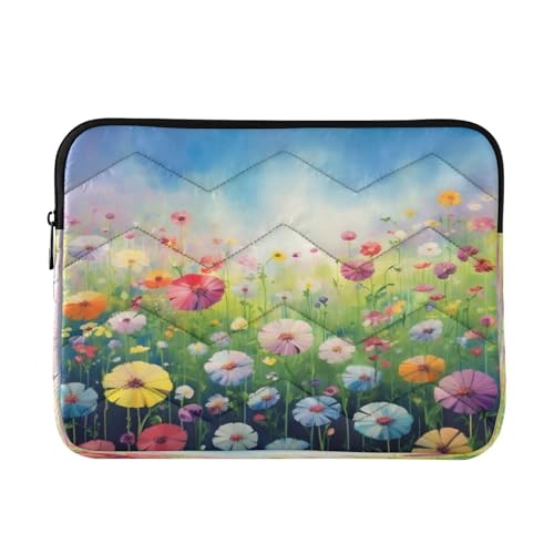 Funda para portátiles con flores acuarela 13-14 pulg miniatura 1