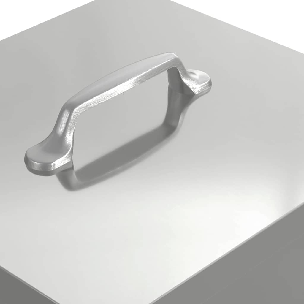 Comedero para patadas de pollo de acero galvanizado, 25 x 42 x 40 cm, resistente a la intemperie con capacidad de 4 kg, para interior y exterior, comedero robusto para aves de corral, gestión