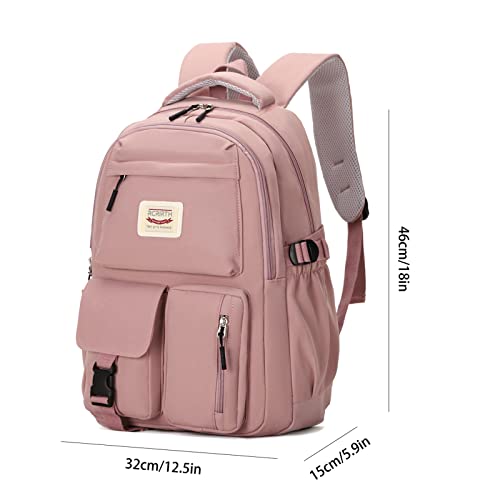 Rcrirth Bookbags For Teen Girls | Backpacks For Middle School Girls - Girls Backpacks For Middle School - School Backpack For Teens Girls | Lightweight - Pink #TOP2