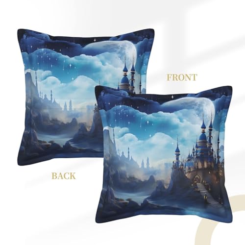 Housse de coussin lavable en similicuir bleu, la solution déco propre et durable - 8