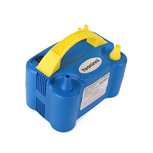 Inflador Balão Compressor 2 Bicos com Medidor De Bexiga (Azul, 110v)