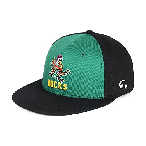 Image of TRIVINKIN Mighty Ducks hat Men's Duck hat Hockey Cap Adjustable Snapback Baseball Hat with Embroidered Logo Size (S-XL)