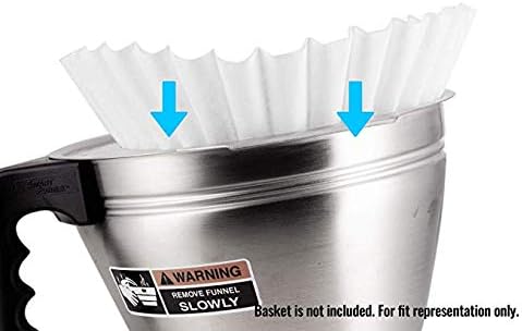 Miniatura 3 de Filtro de café de papel para cafeteras de lote, tamaño 23 x 9 pulgadas, 500 unidades (23 x 9)