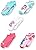 Jojo Siwa girls Jojo Siwa 5 Pack No Show Casual Sock, Assorted Pastel, Fits Sock Size 6-8.5 Fits Shoe Size 7.5-3.5 US