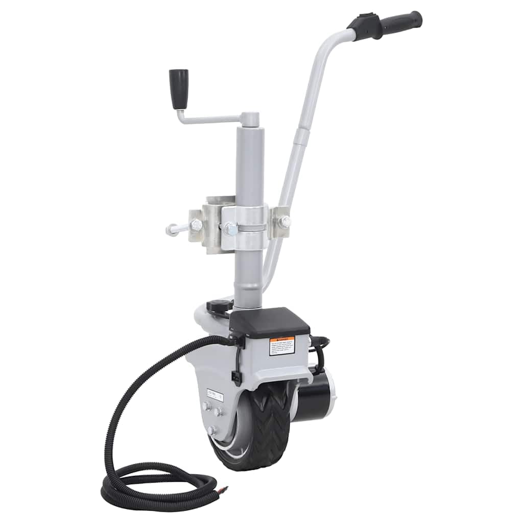 Zmotoryzowane koło podporowe 12 V, 350 W, pomoc manewrowa do przyczep kempingowych, łodzi, do 2270 kg, z automatycznym hamulcem