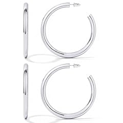 White Gold-Plated - 2 Pairs