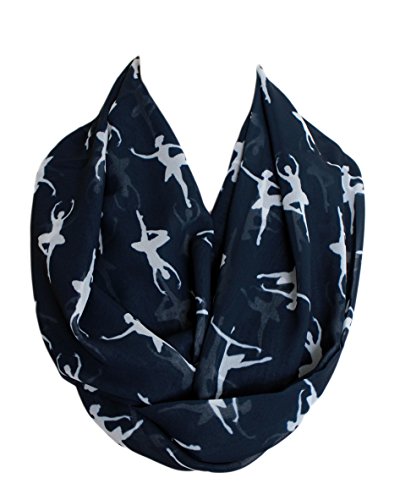 Etwoa Ballerina Print Infinity Scarf Circle Scarf