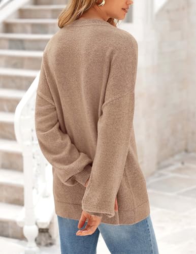 Prettygarden Women'S Fall Sweaters Casual Crew Neck Long Sleeve Pullover Ribbed Knit Loose Fit Sweater Tops thumb #1