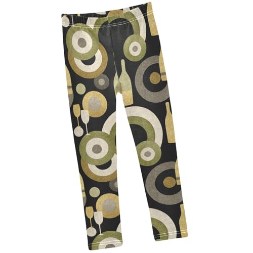 Girls Leggings Comfortable,Casual Stretch Pants,Kids Toddlers Tights Trousers for Dance Yoga Workout Size 4-10