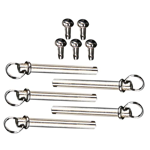 ABOOFAN 5セット 折りたたみ扇子用耐錆メタルシャフトリベット ナット 扇子軸修理キット 手持ちファンの留め具交換用 専用アクセサリー 長