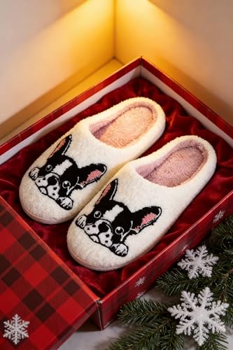 Image of Halloween Christmas Slippers Holiday Slipper House Shoes Home Slipper for Women Fuzzy Outdoor Indoor Bedroom Slippers