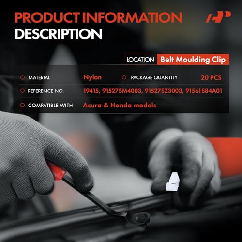 Clips de retención de nailon para cinturón de Honda y Acura 2