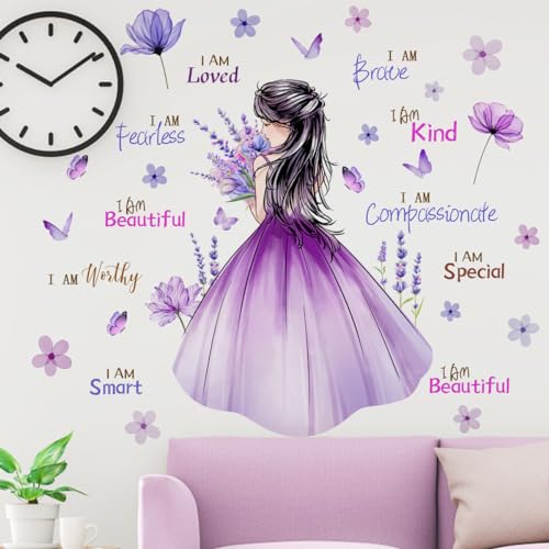 Vinilo Decorativo Flores y Mariposa para Pared