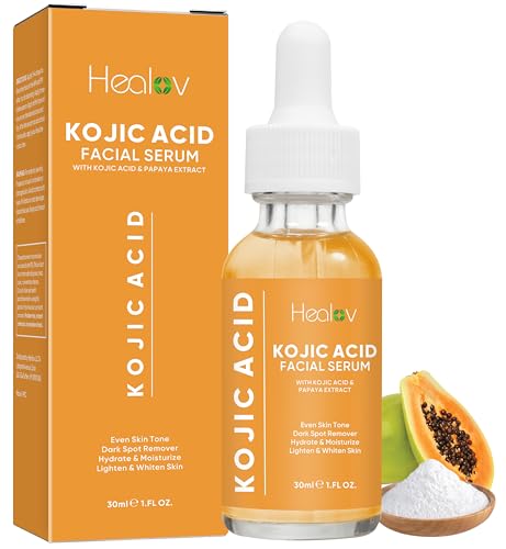 Kojic Acid Serum – Dark Spot Remover for Face & Body – Skin Brightening for Spots,...