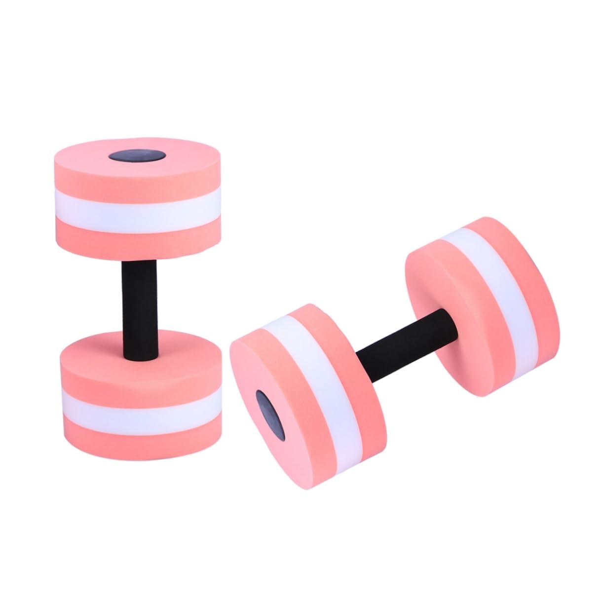 POPETPOP Manubri Ad Acqua per Piscina in Schiuma Eva, Set da 2 Bilancieri Galleggianti Rosa per Esercizi di Acquagym e Allenamento Resistenza Muscolare in Acqua