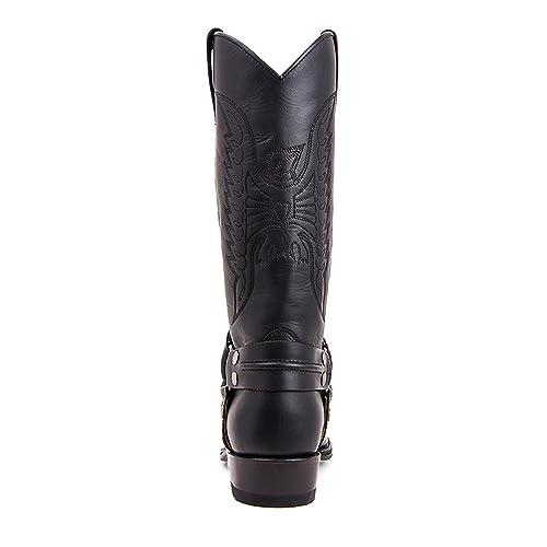 ADMLZQQ Cowboy Boots for Men Western Boot Durable Classic Embroidered Square Toe Traditional Boots4