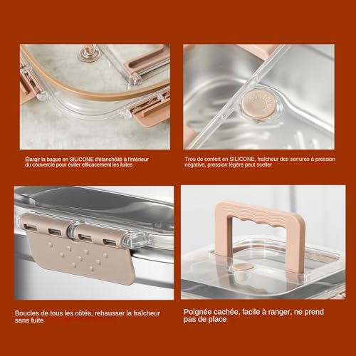 Friteuse Avec Panier, Friteuse Multifonction Grande Capacité, En Acier Inoxydable Anti-Éclaboussures pour Poulet et Frites – Image 6