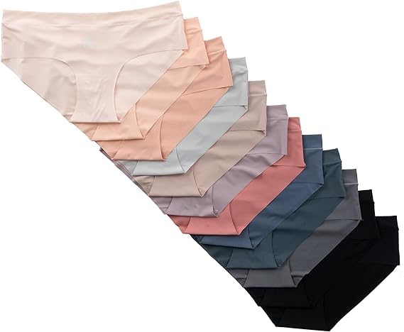 Seamless Underwear for Women, 12 Pack No Show Panties, Laser Cut, Invisible Under Yoga Pants-image-13