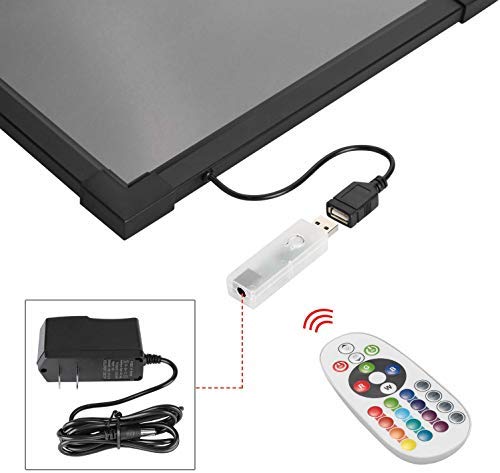 Sensory Acrylic LED Message Writing Board Illuminated Light Dry Erase Board Kids Drawing Painting Board Doodle Graphics Tablets Boys Girls Birthday Christmas Gift - Thumbnail 2
