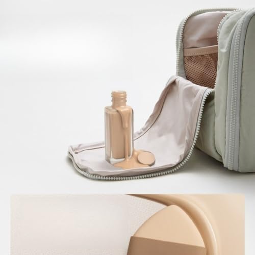 GXDDZM Travel Toiletry Bag Large Capacity Portable Makeup Cosmetic Organizer (Sage Green)