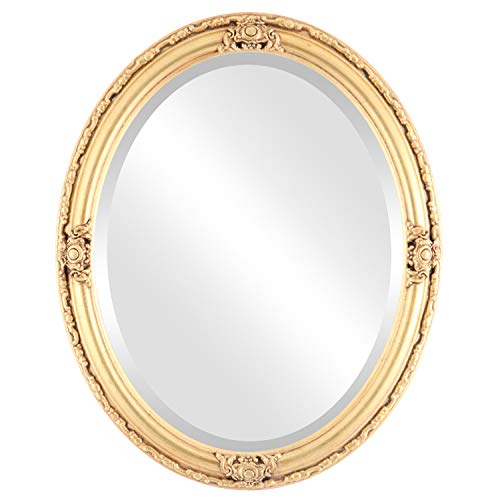 OVALCREST Oval Beveled Wall Mirror for Home Decor - Jefferson