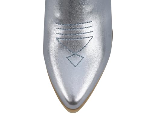 Image of Soda inchBLAZING inch ~ Women Western Bootie Pointe Toe with Low Heel (Wide Fit Available)