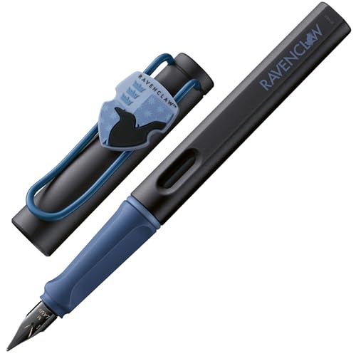 Lamy safari Harry Potter Ravenclaw™ Füller – Special Edition Füllhalter mit Wappen des Hauses - Stahlfeder in Strichbreite M – mit ergonomischen Griff – inkl. Tintenpatrone T10 blau – Rechtshänder