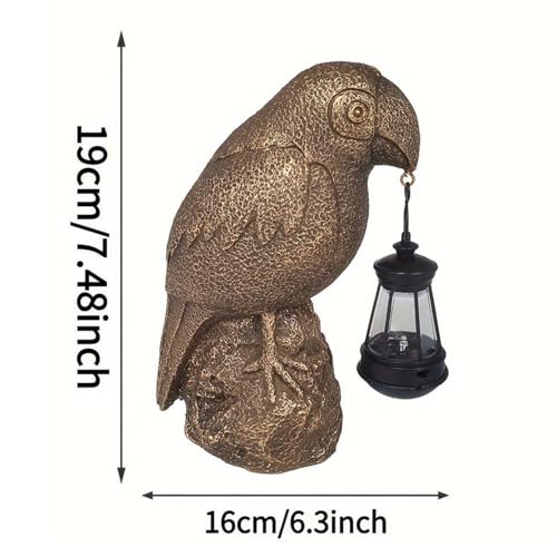 Estatua Solar de Pájaro Loro como Lámpara Decorativa para Regalo de Bodas 6