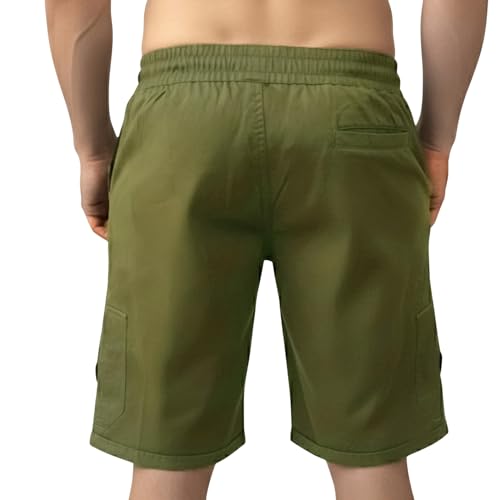 Image of NINQ Men's Half Cargo Shorts Featuring a Slim Yet Relaxed fit, Designed for Comfort. Stylish Casual Shorts with Functional Pockets, Perfect for Casual wear.