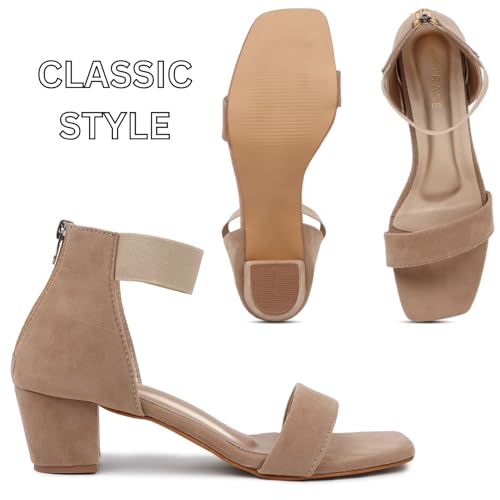 Image of TRASE Fancy And Comfortable Block Heel Sandals With Ankle Strap For Women And Girls - Women Footwear Heels - Stylish Block Heel Sandals For Women - Comfortable Ladies Heel Sandal